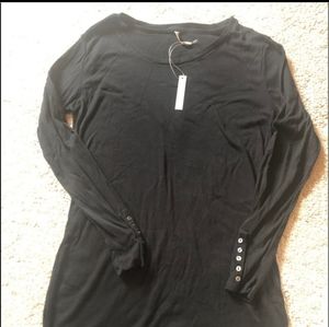 NWT Black Long Sleeve Layering Shirt
